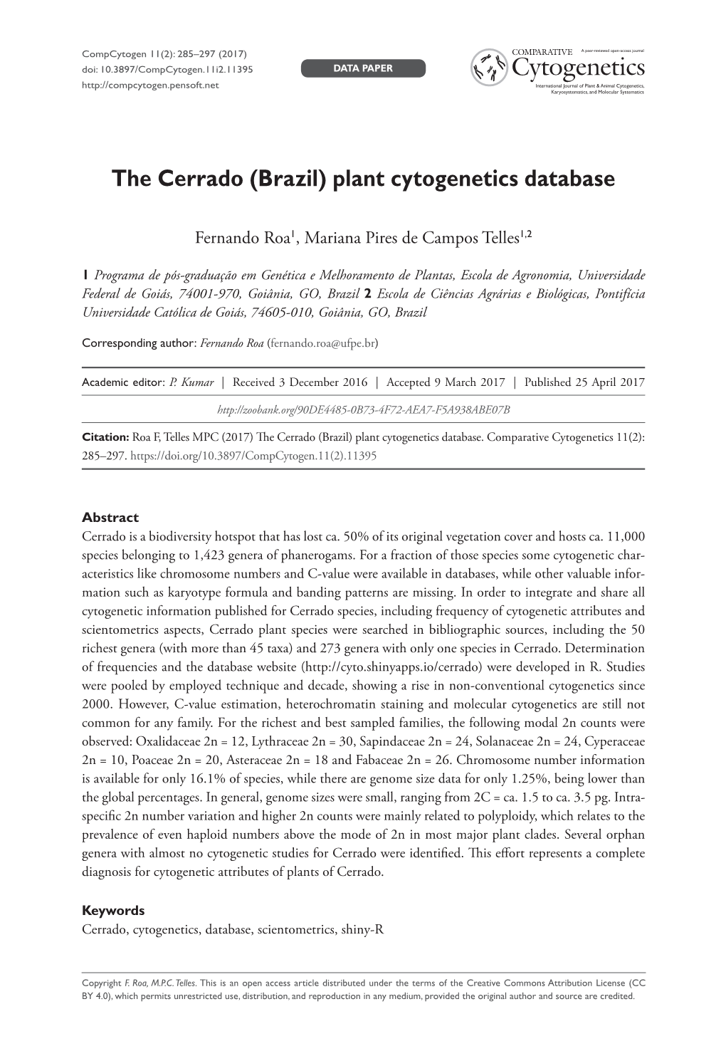 Plant Cytogenetics Database
