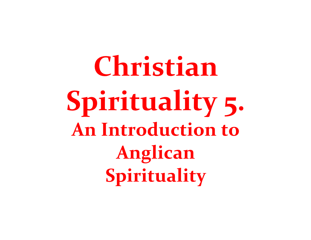 An Introduction to Anglican