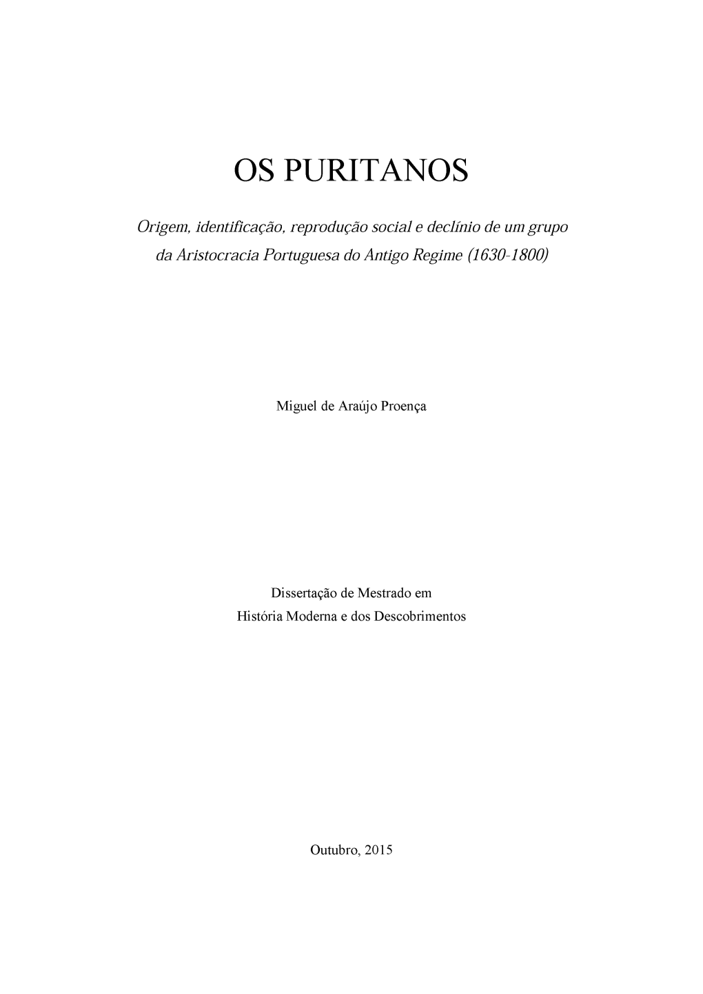 Os Puritanos