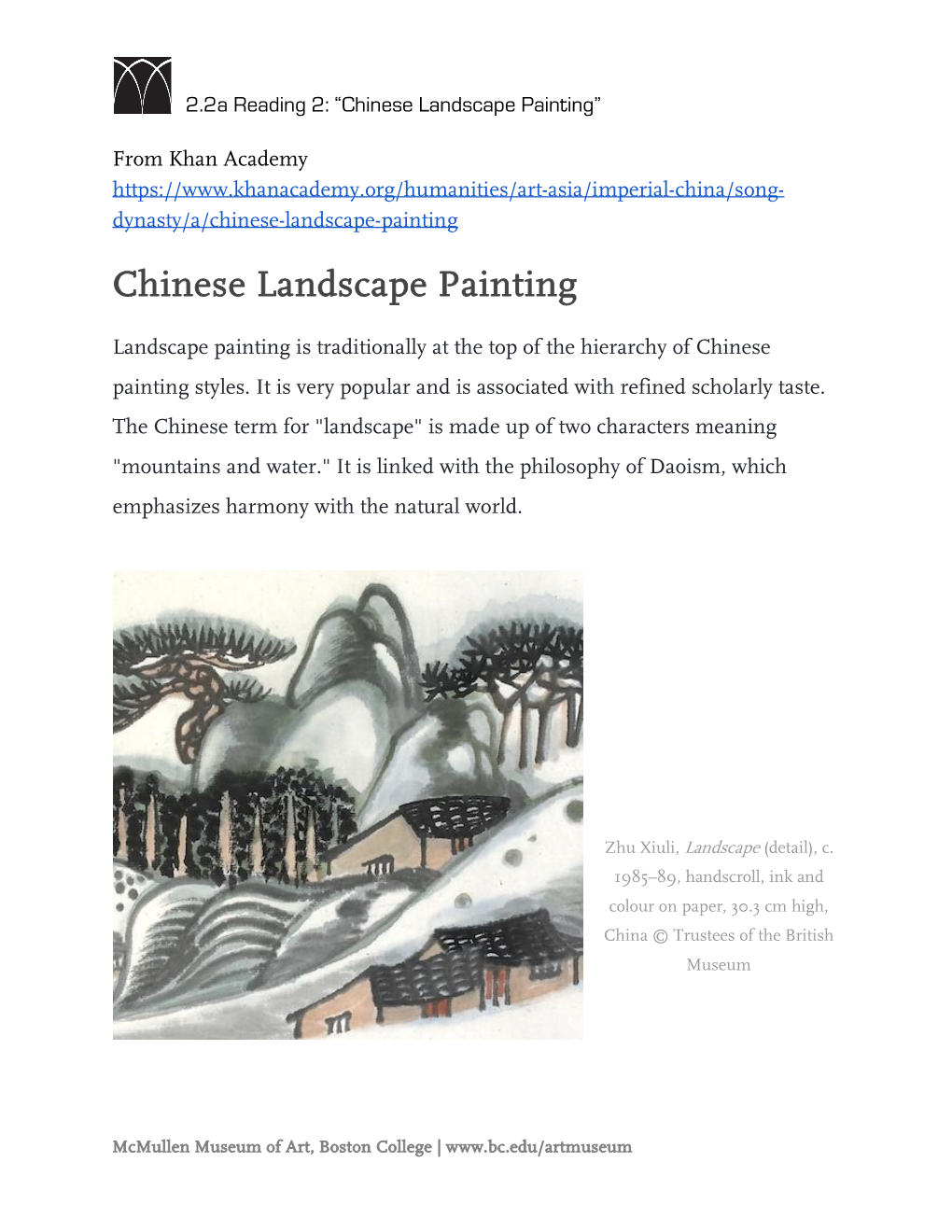 Chinese Landscape Painting”