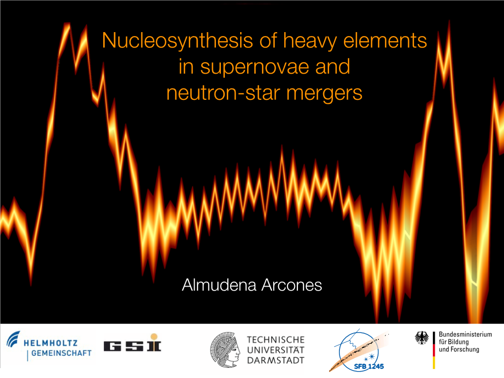 Nucleosynthesis of Heavy Elements in Supernovae and Neutron-Star Mergers