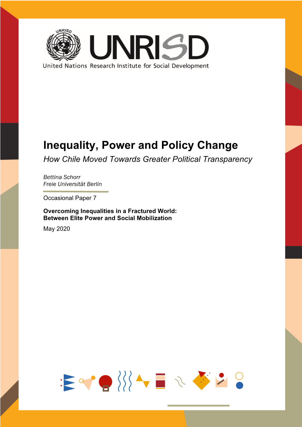 Inequality, Power and Policy Change: How Chile Moved Towards Greater