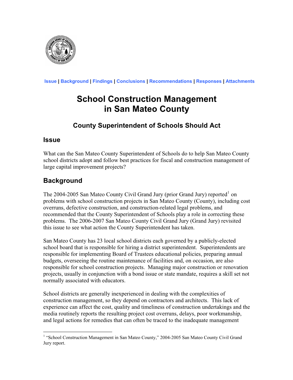 School Construction Management in San Mateo County