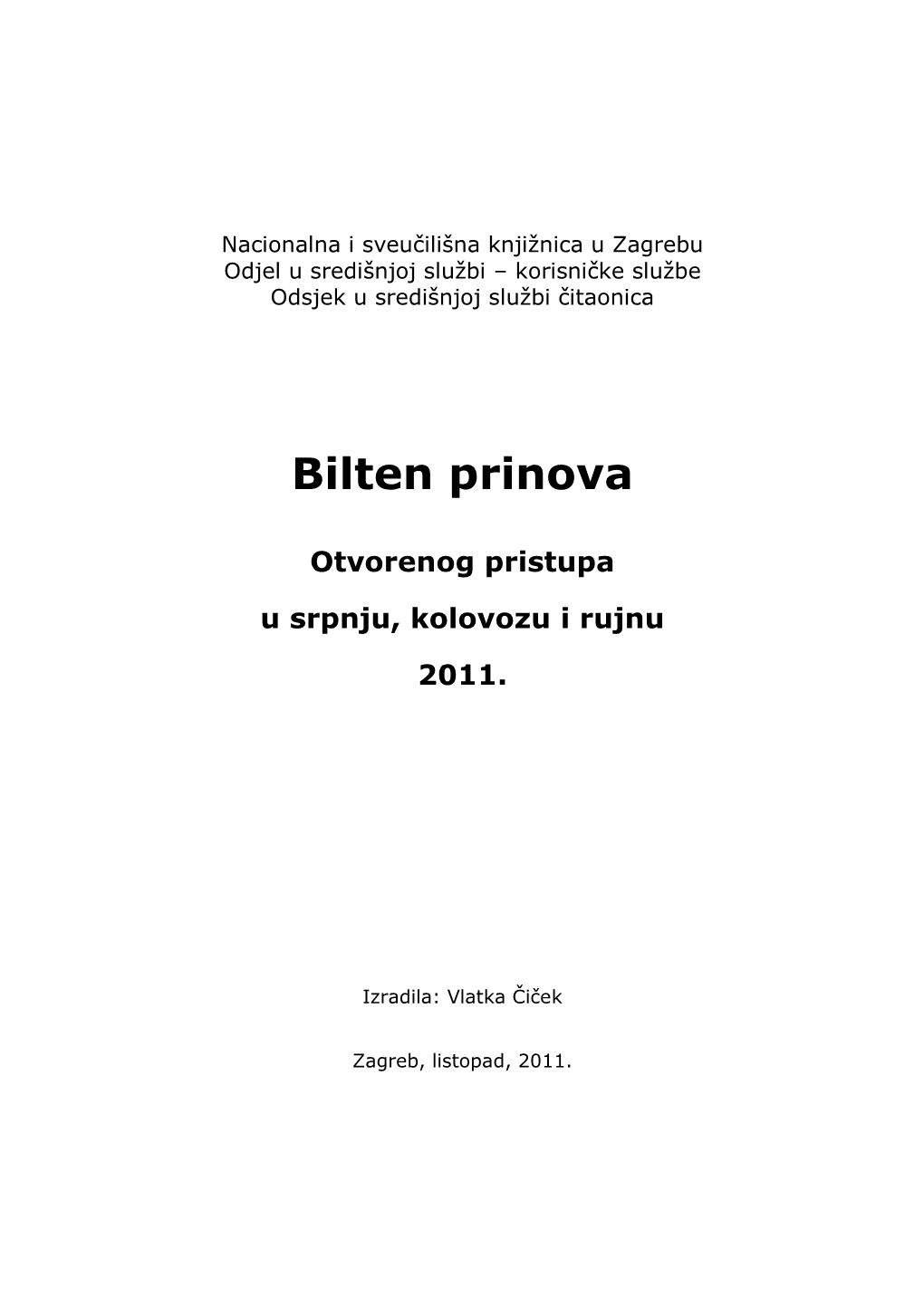 Bilten Prinova