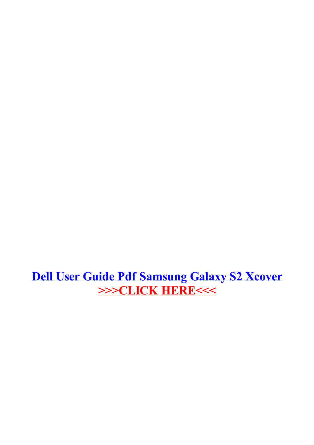 Dell User Guide Pdf Samsung Galaxy S2 Xcover