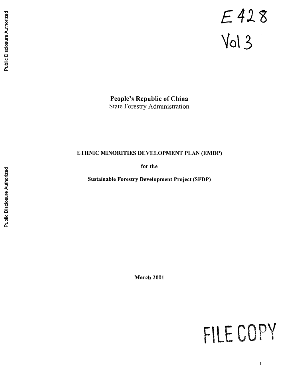 World Bank Document