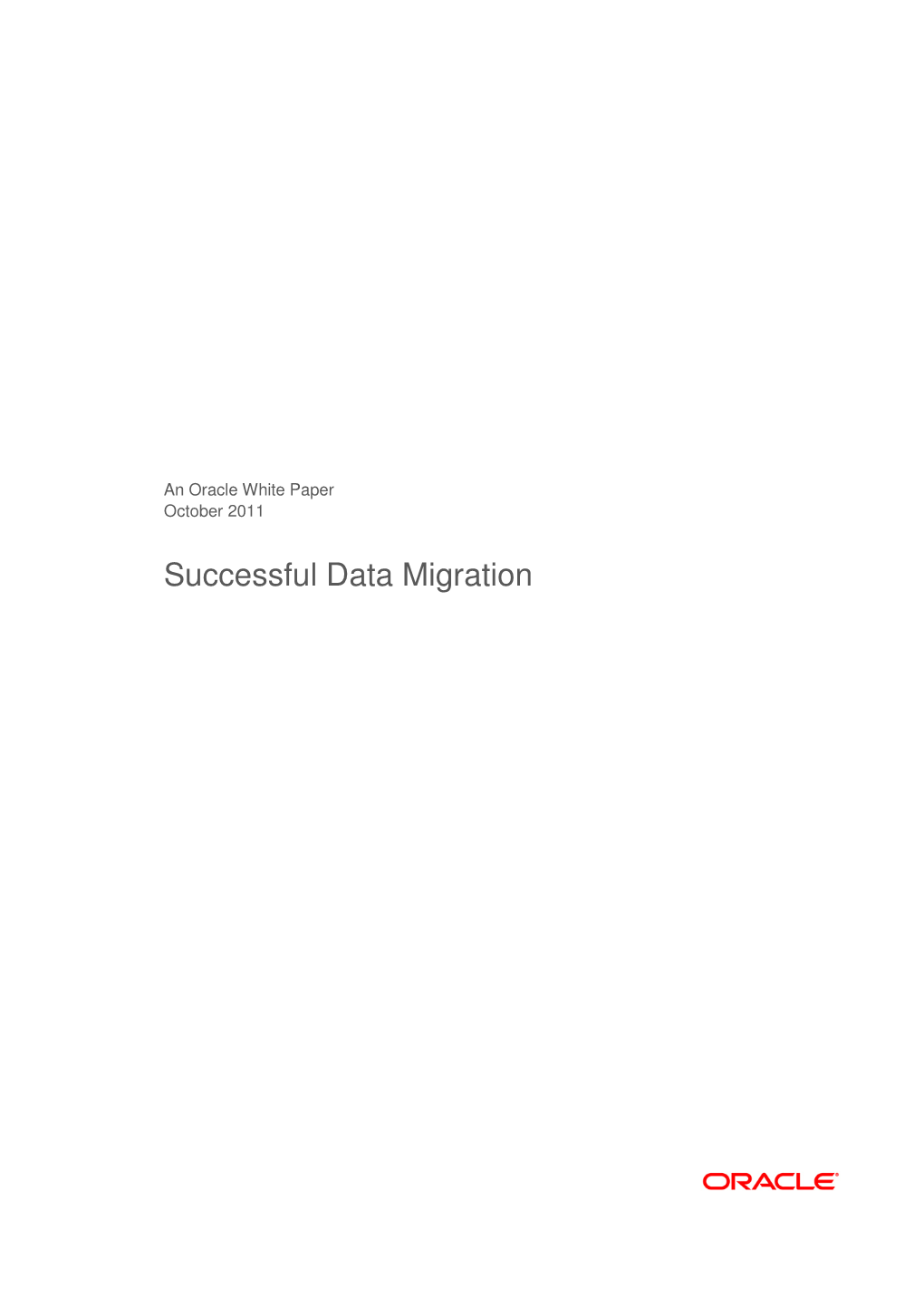 Successful Data Migration