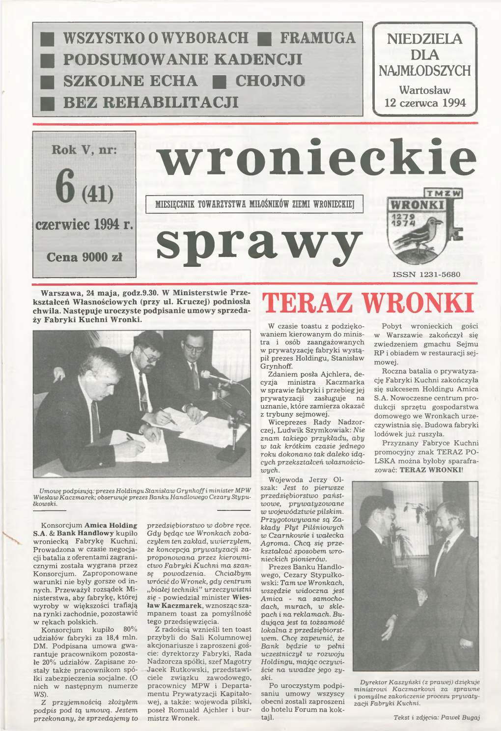 TERAZ WRONKI Ży Fabryki Kuchni Wronki