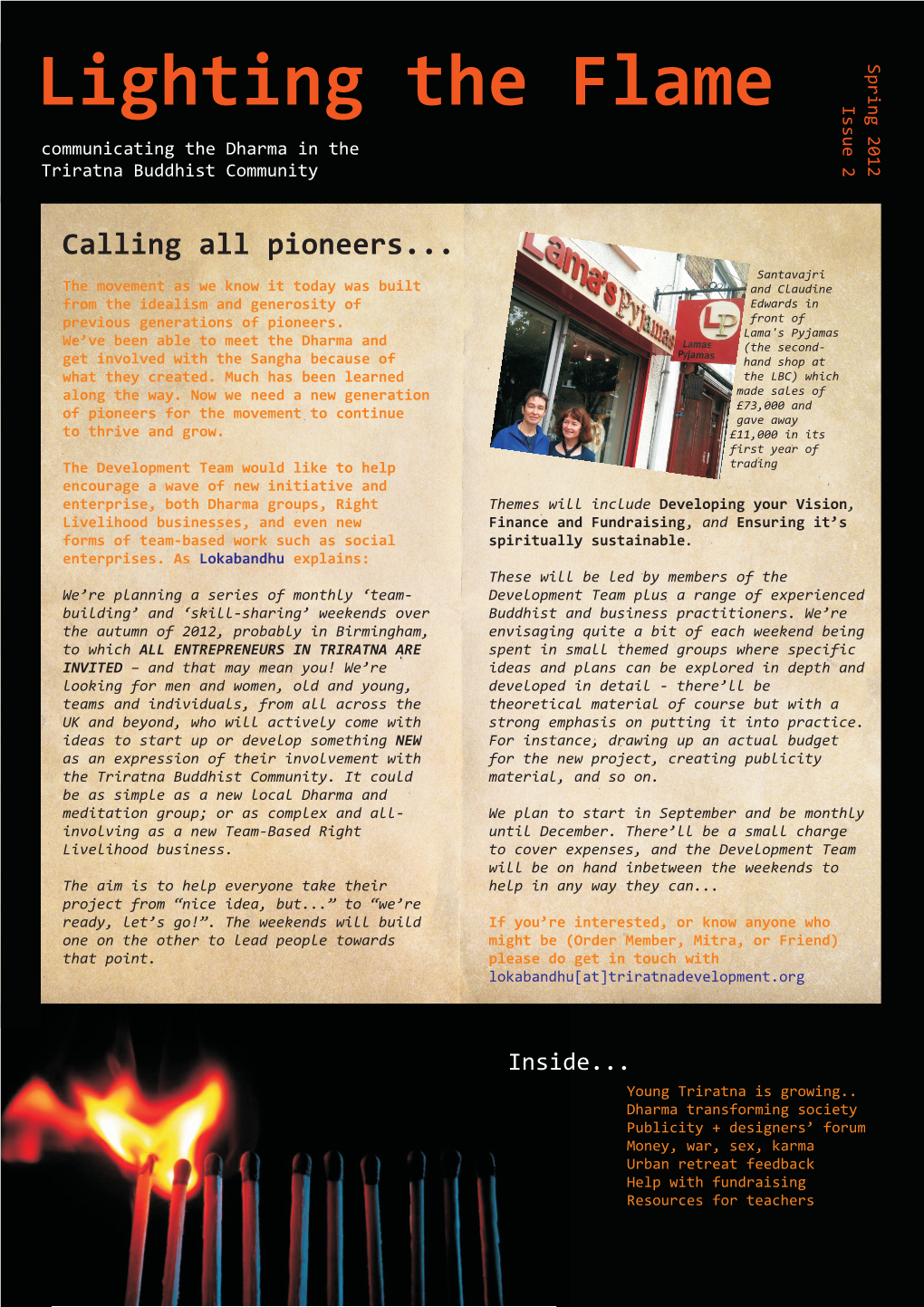 Lighting the Flame Pioneers Issue