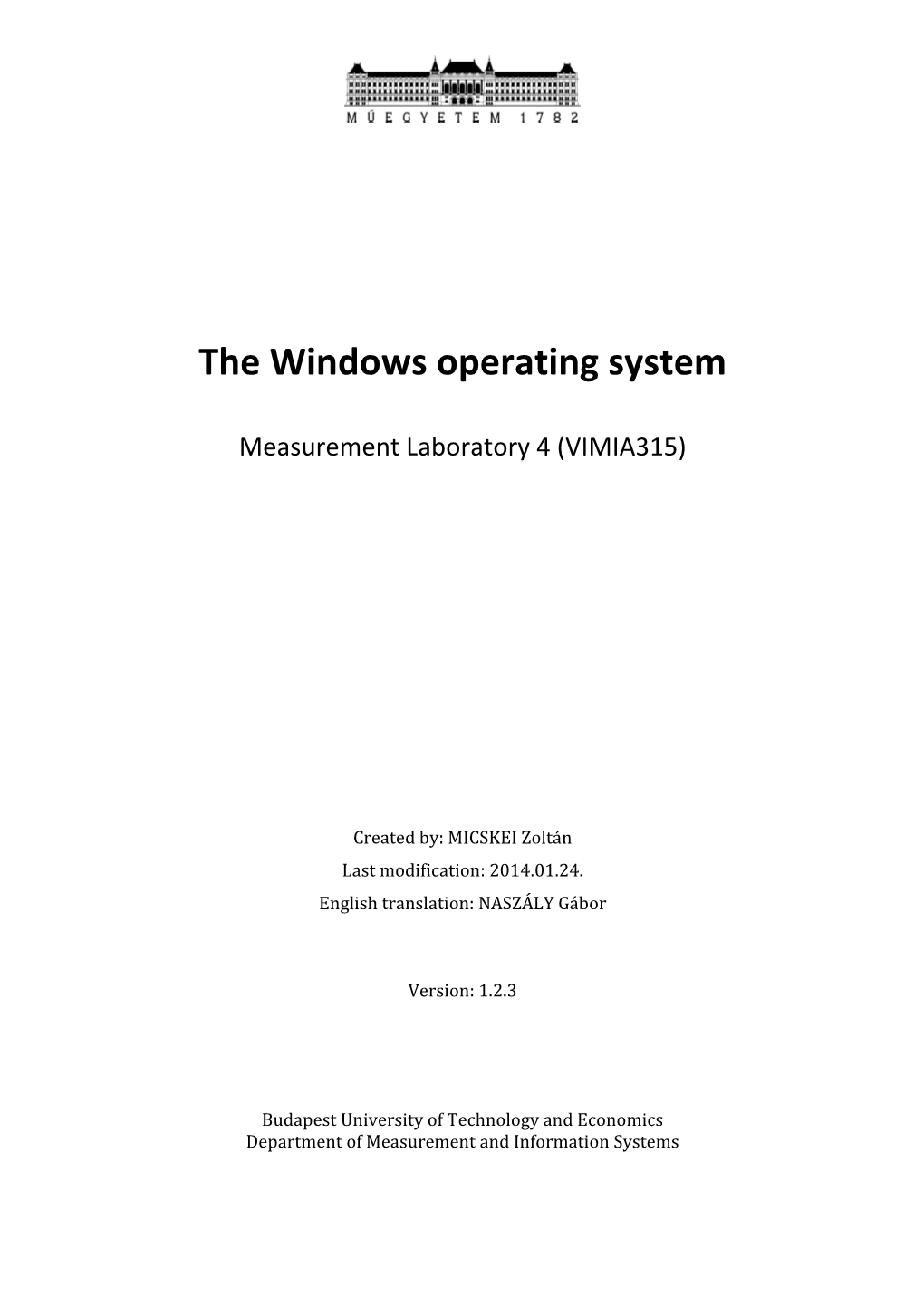 The Windows Operating System