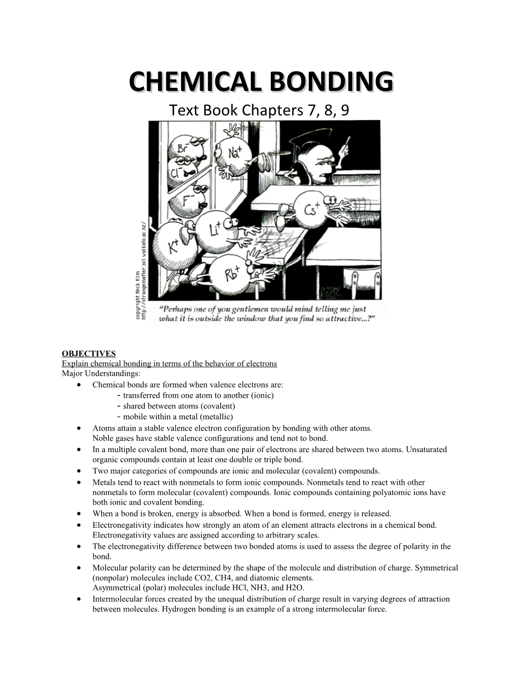 Chemical Bonding