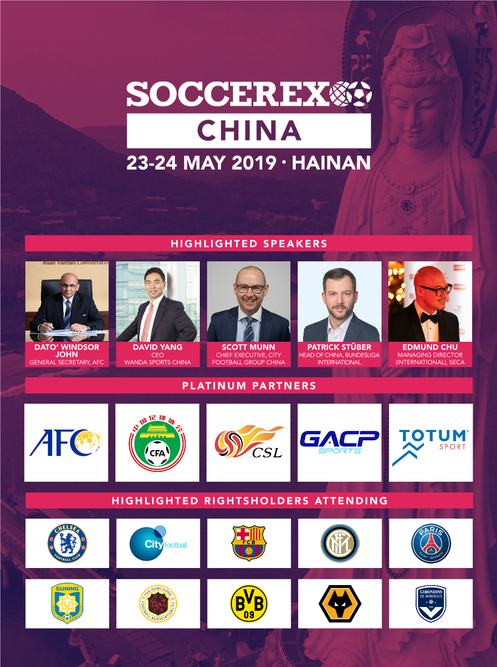 Soccerex China 2019 Conference Brochure