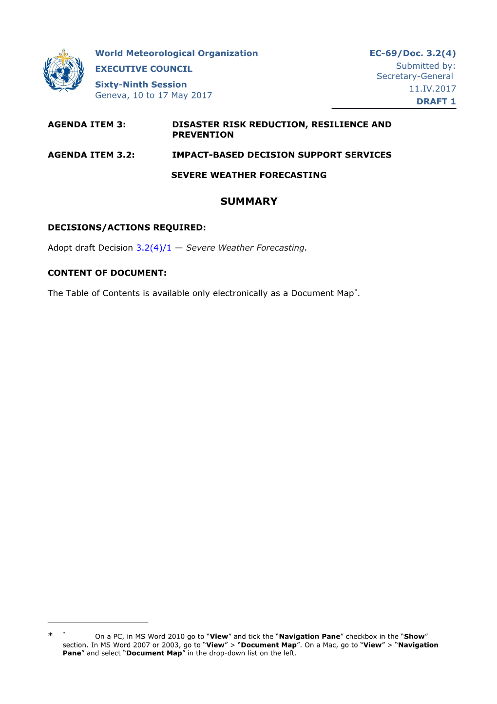 WMO Document Template s7