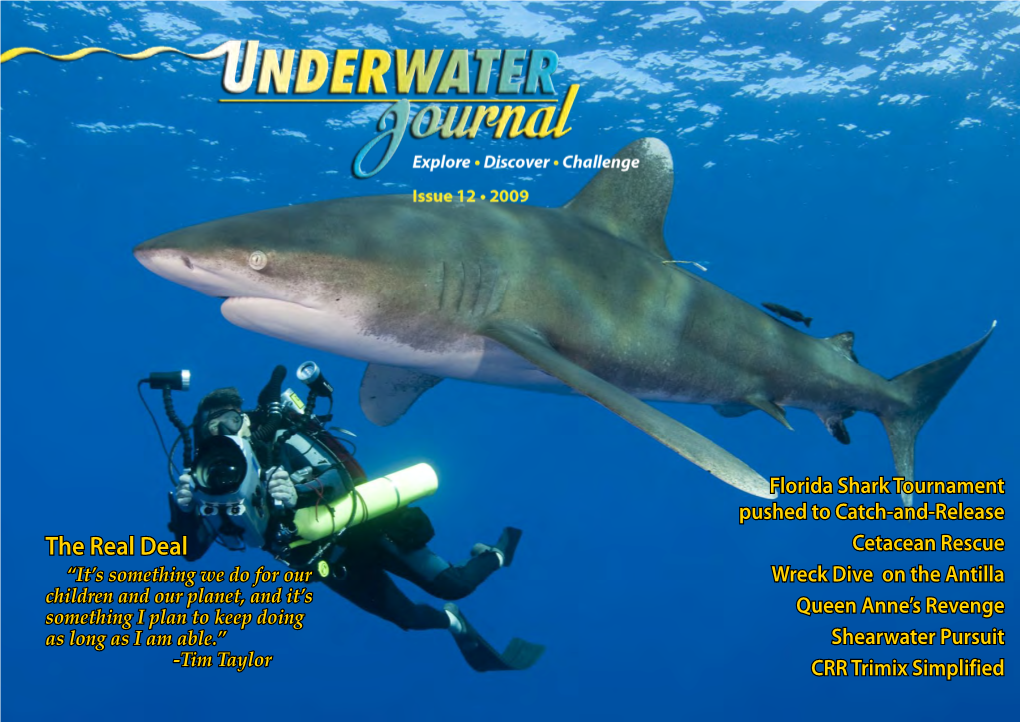 Tim Taylor Story Featured in Underwater Journal