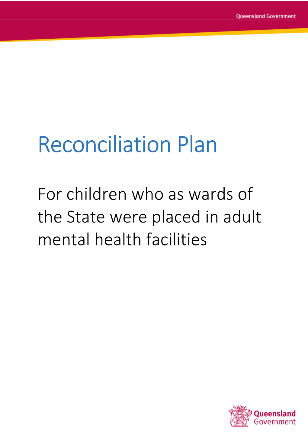 Reconciliation Plan