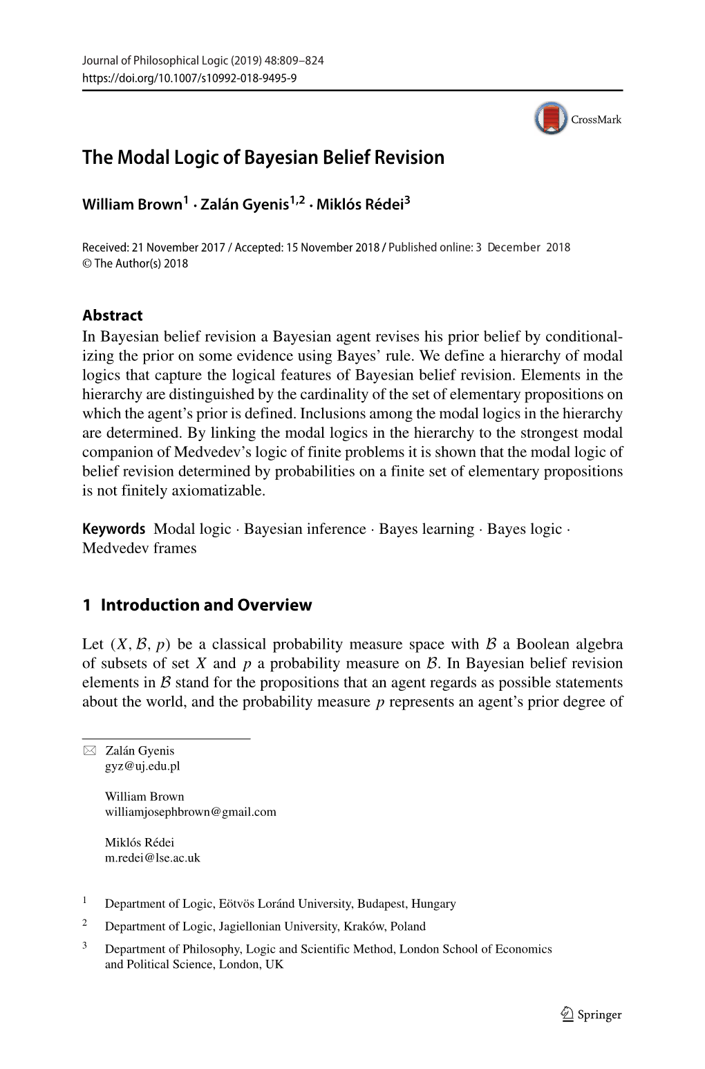 The Modal Logic of Bayesian Belief Revision