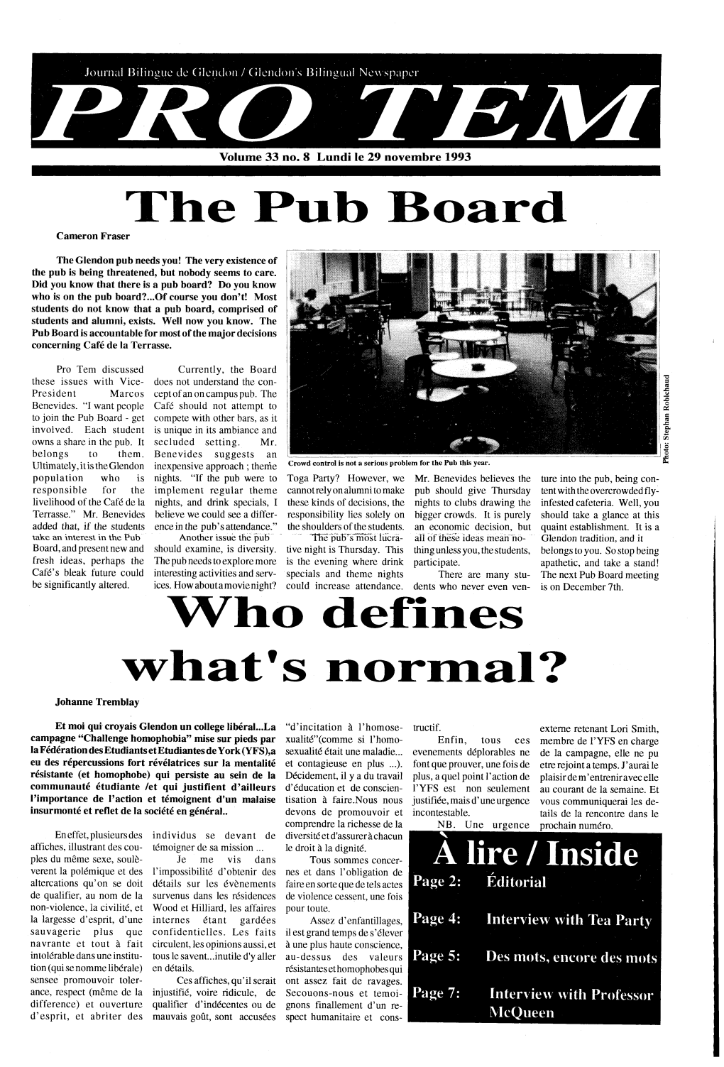 The Pub Board Ho Defines