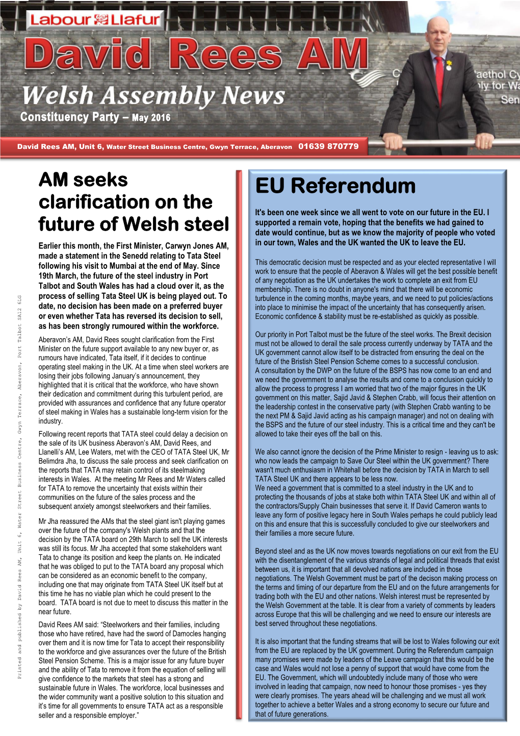 EU Referendum Clarification on the It's Been One Week Since We All Went to Vote on Our Future in the EU