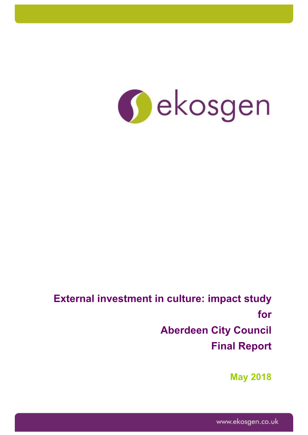 Impact Study for Aberdeen City Council Final Report