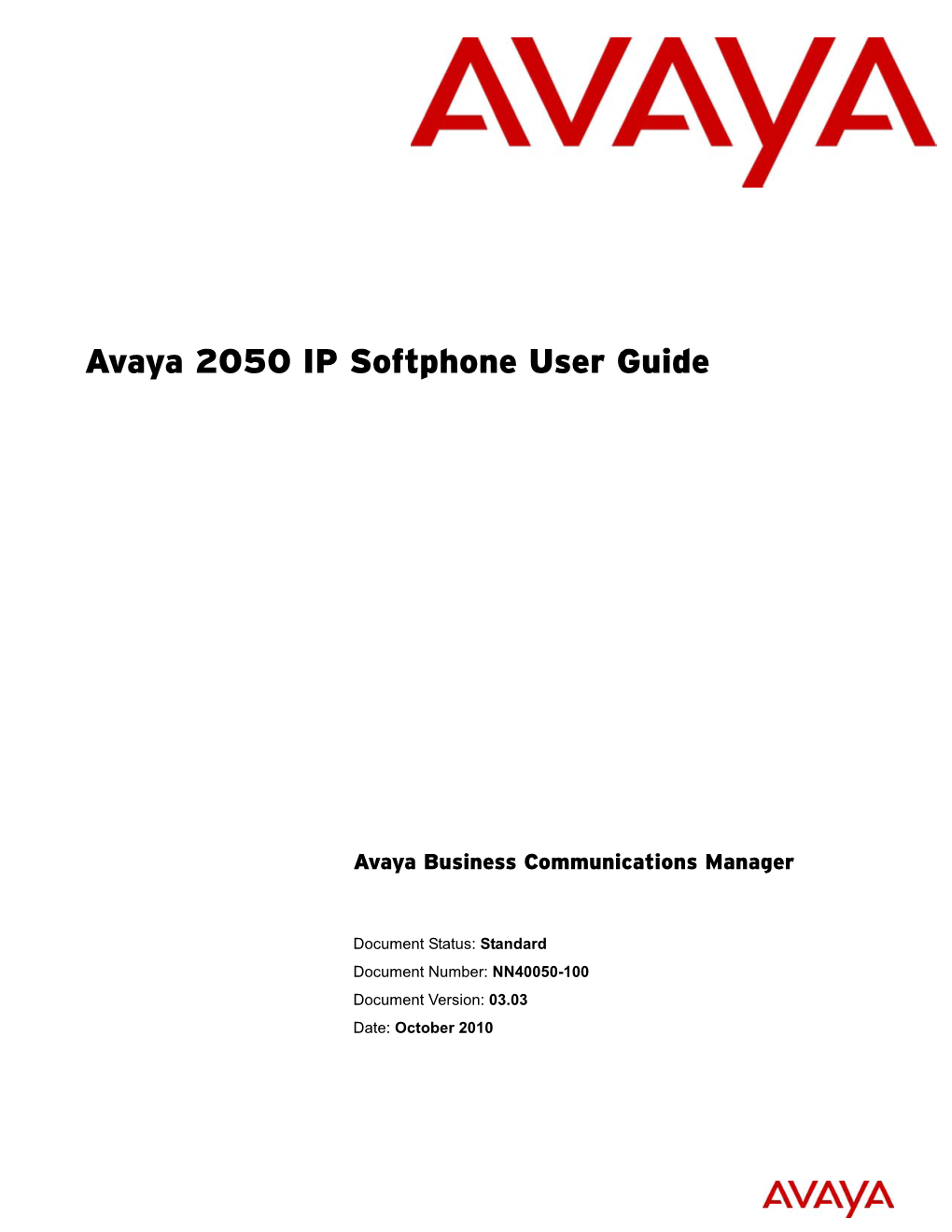 2050 IP Softphone User Guide