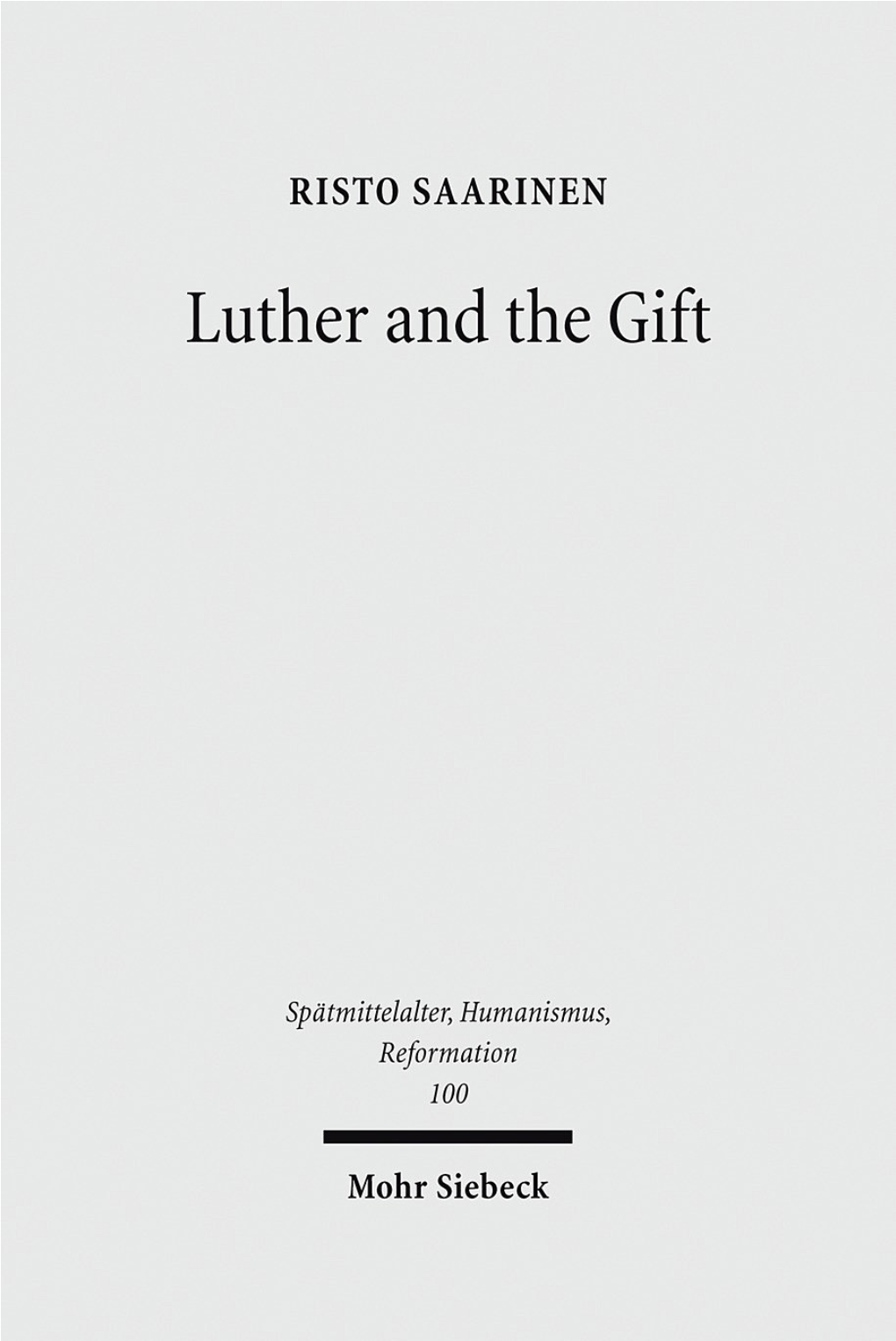 Luther and the Gift