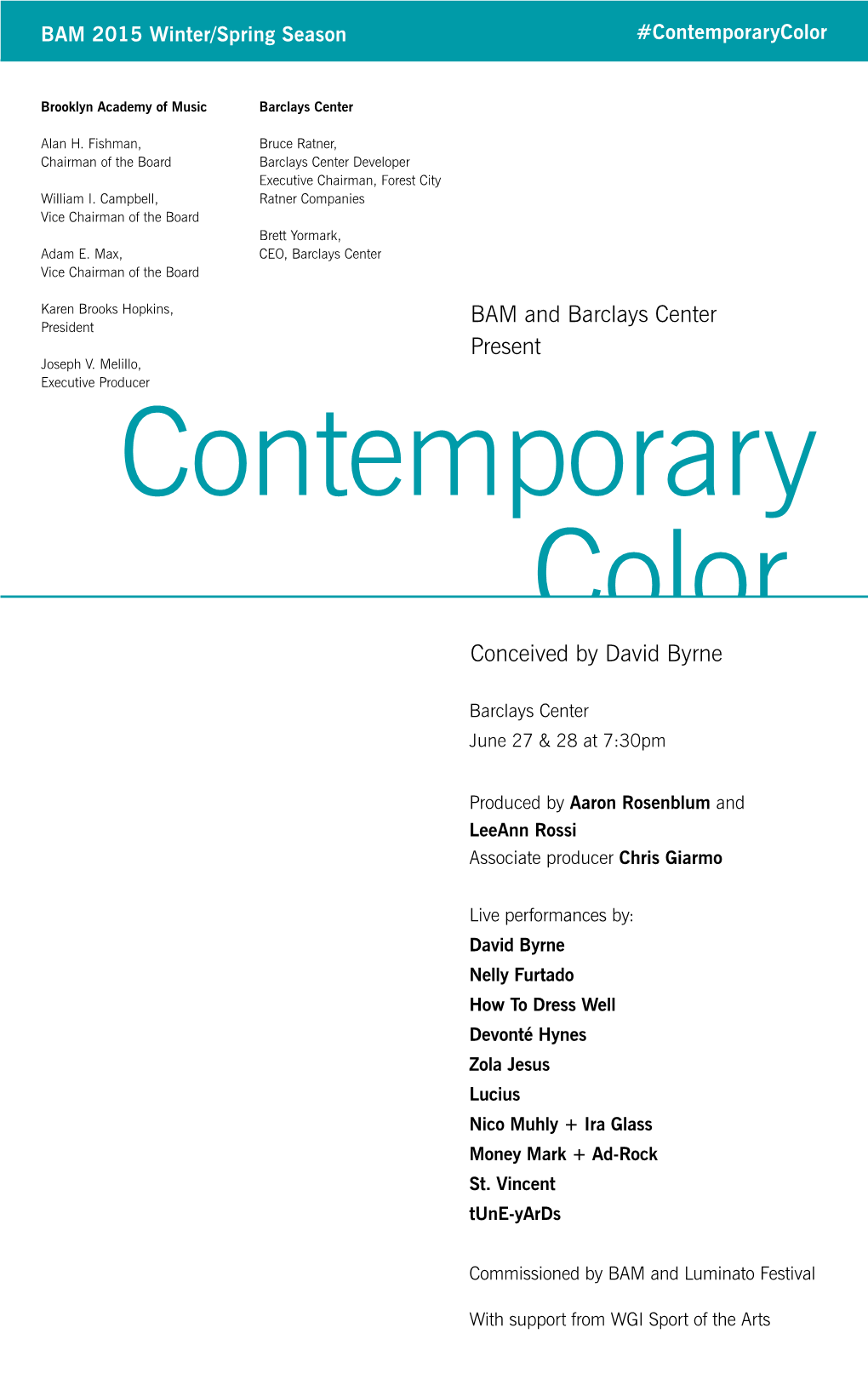 Contemporary Color Conceived by David Byrne