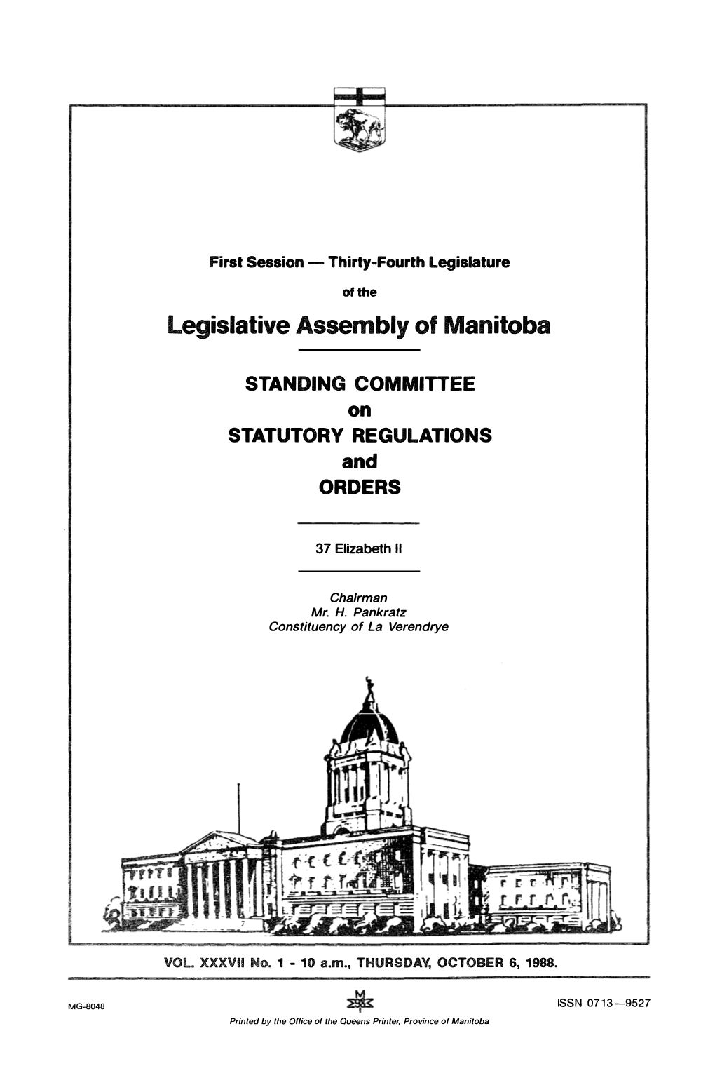 Legislative Assembly of Manitoba