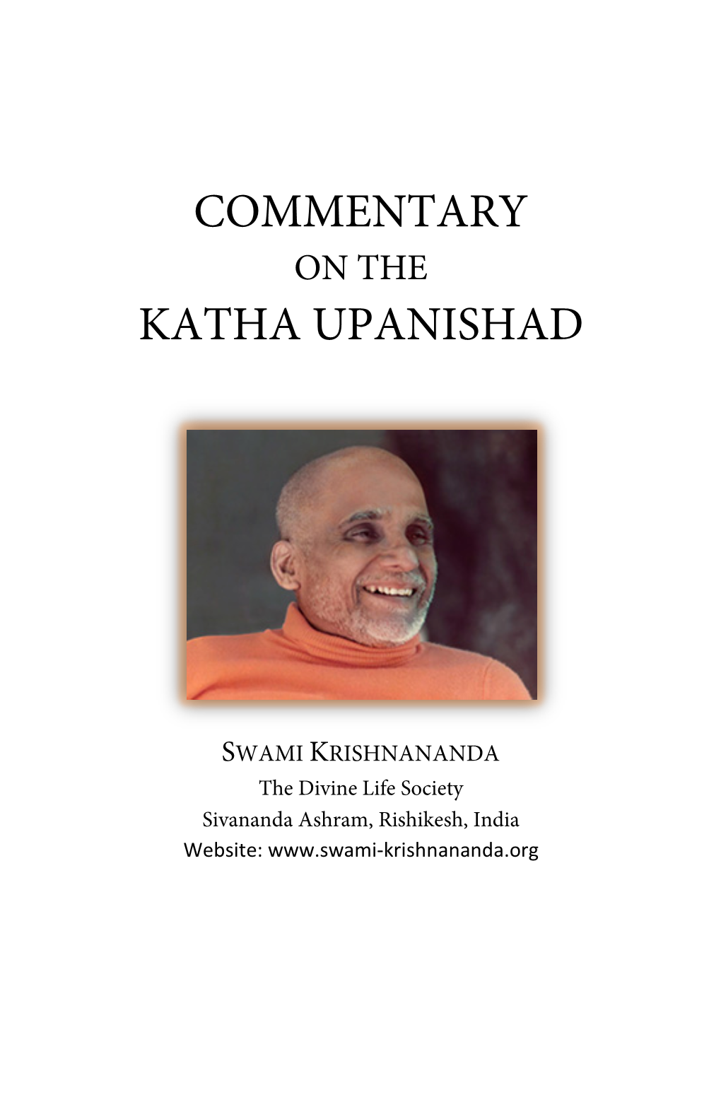 Commentary on the Katha Upanishad