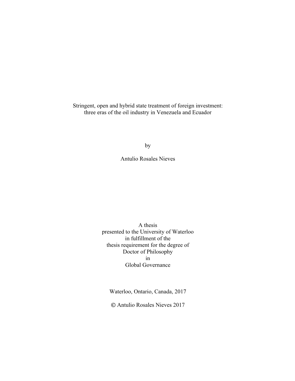 Three Eras of the Oil Industry in Venezuela and Ecuador by A