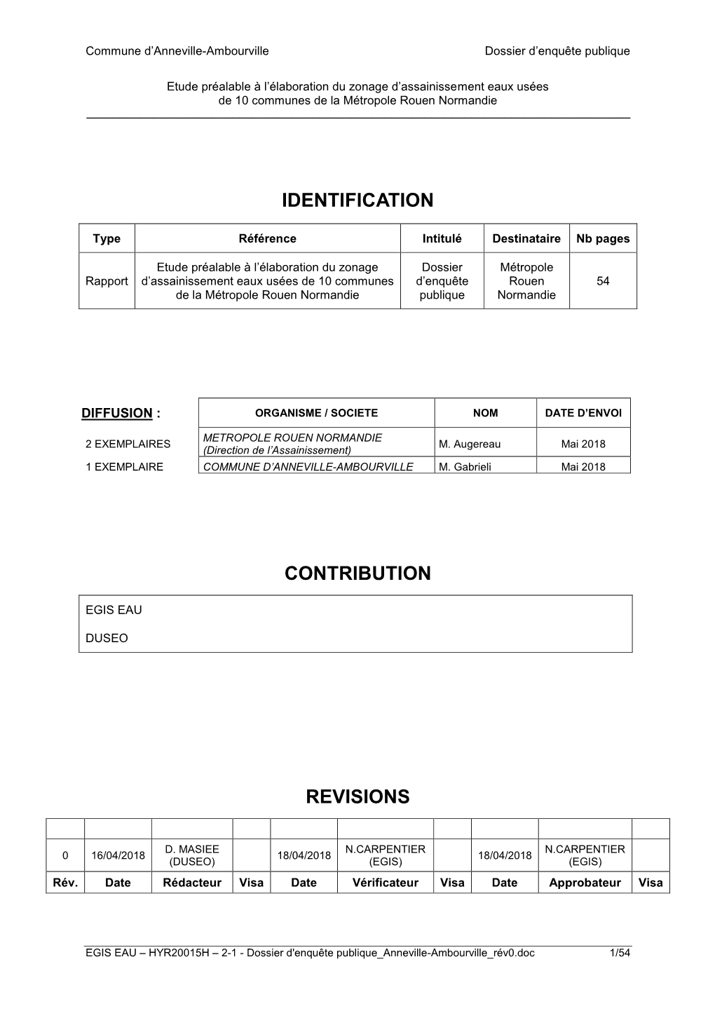 2-1 - Dossier D'enquête Publique Anneville-Ambourville Rév0.Doc 1/54