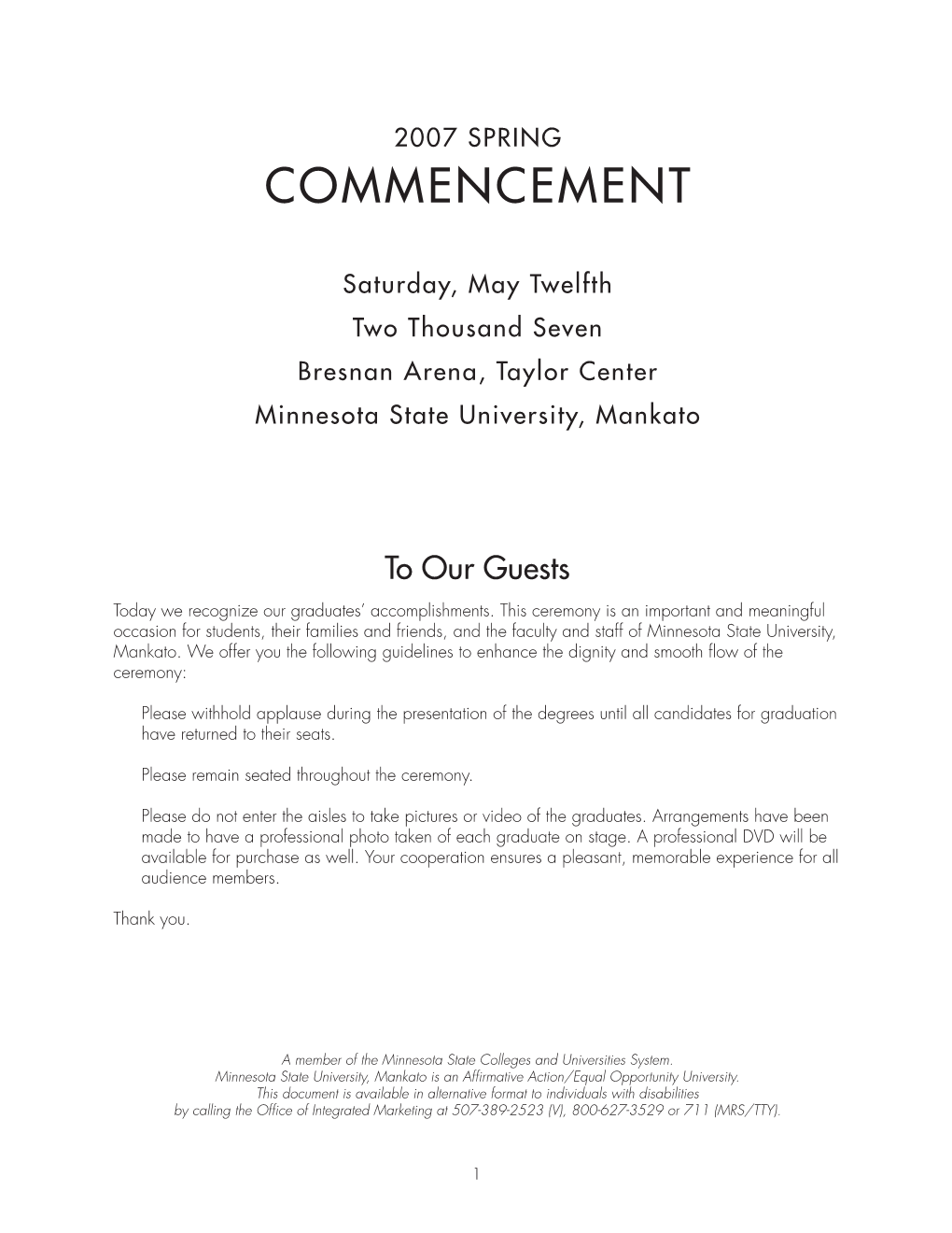 Commencement