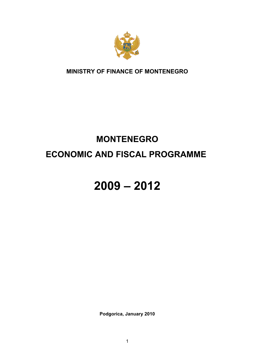 Economic and Fiscal Programme s1