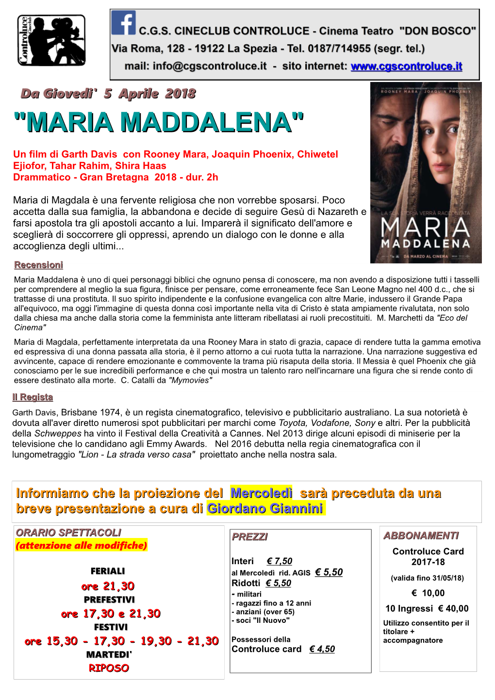 Maria Maddalena"Maddalena"