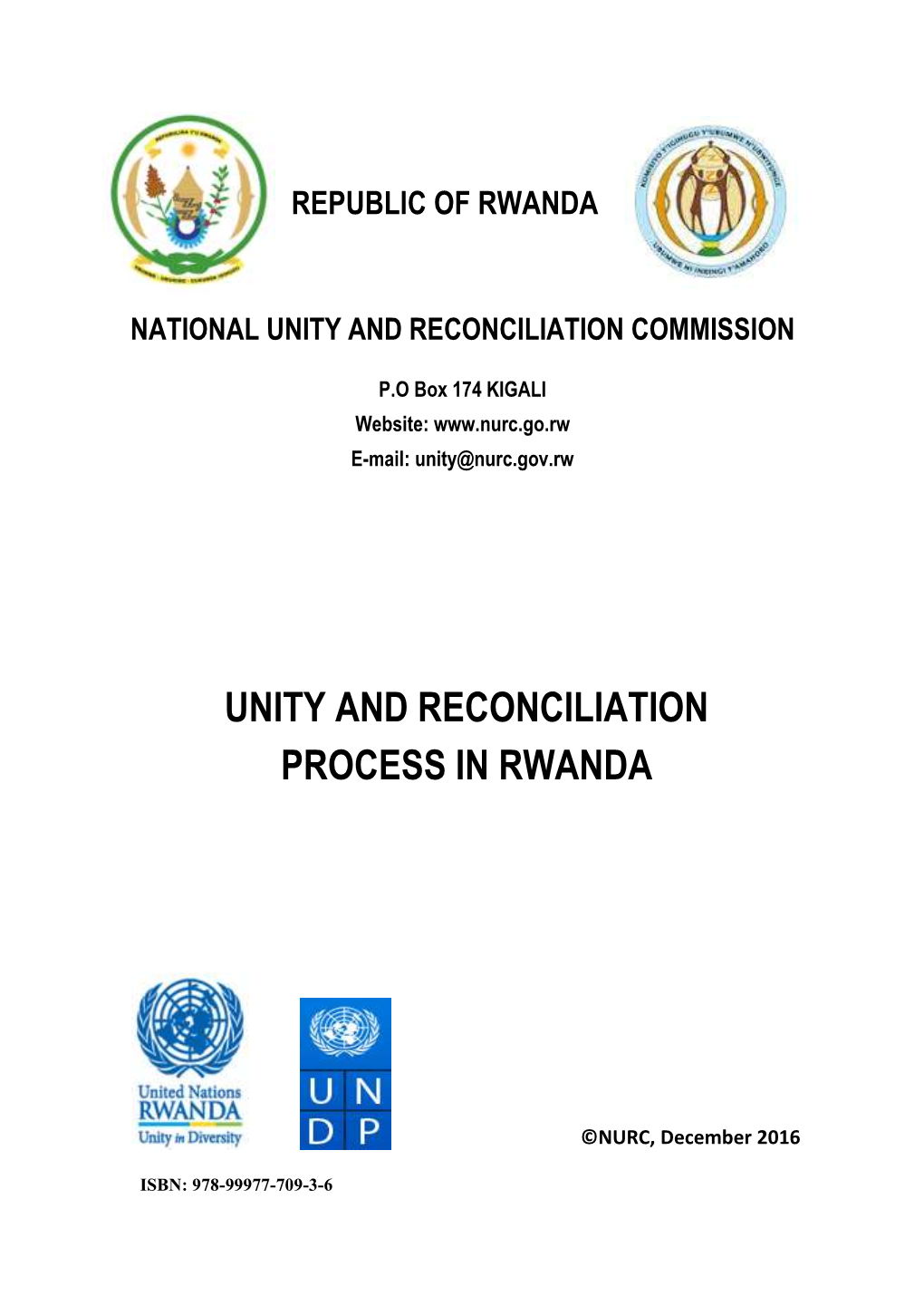 Unity and Reconciliation Process in Rwanda