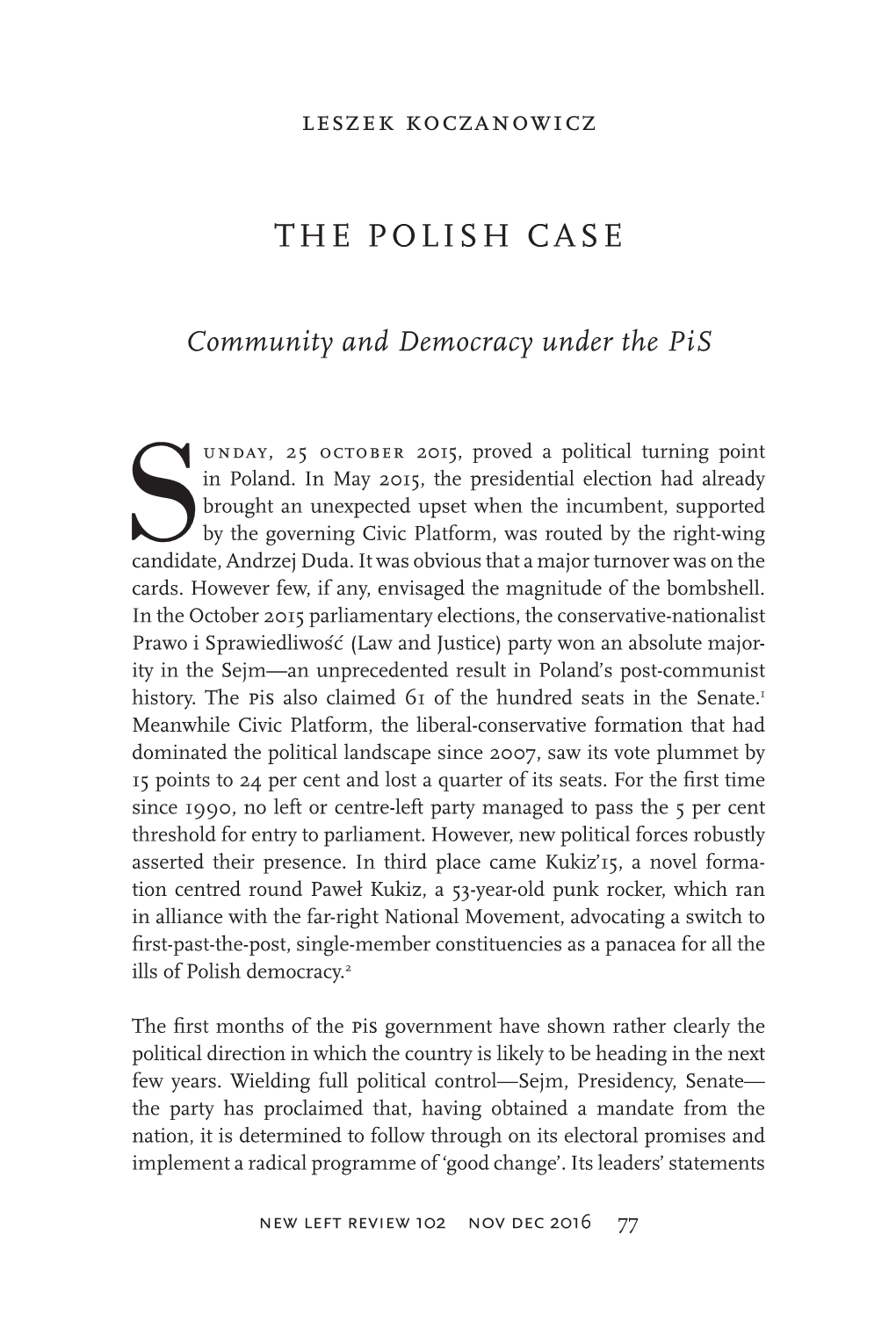 The Polish Case