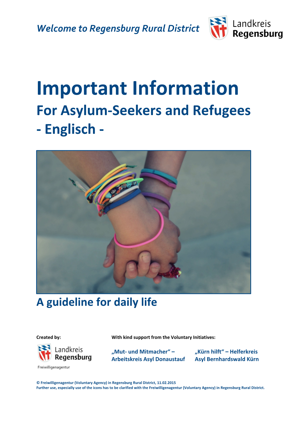 Regensburg Rural District Important Information for Asylum-Seekers