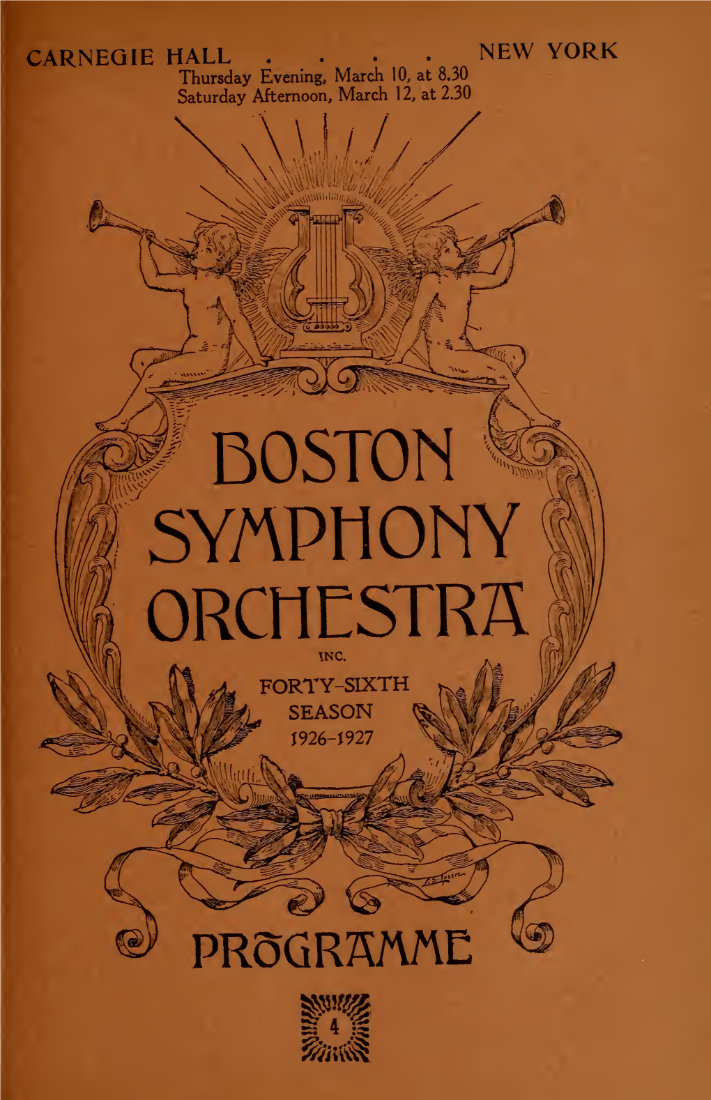 Boston Symphony Orchestra Concert Programs, Season 46,1926-1927, Trip