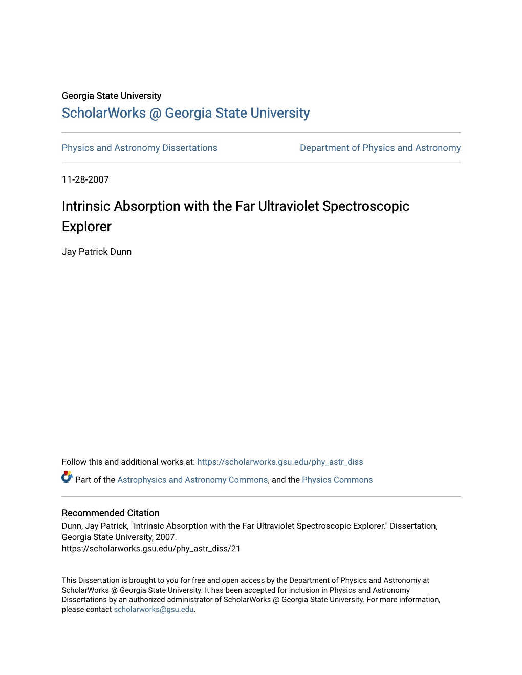 Intrinsic Absorption with the Far Ultraviolet Spectroscopic Explorer