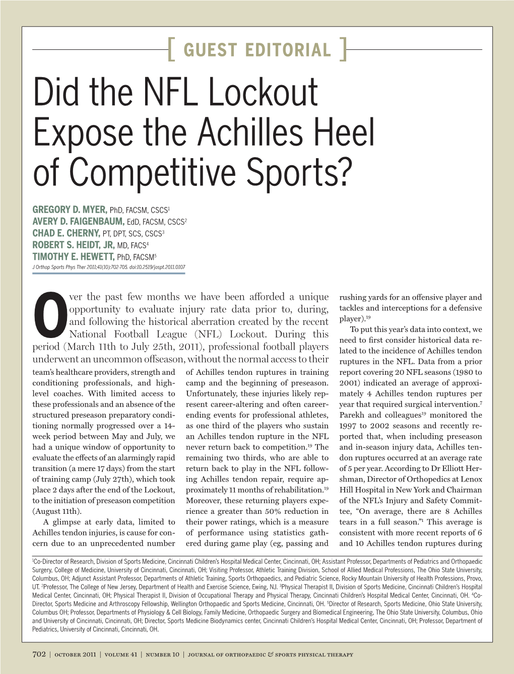 Did the NFL Lockout Expose the Achilles Heel of Competitive Sports?