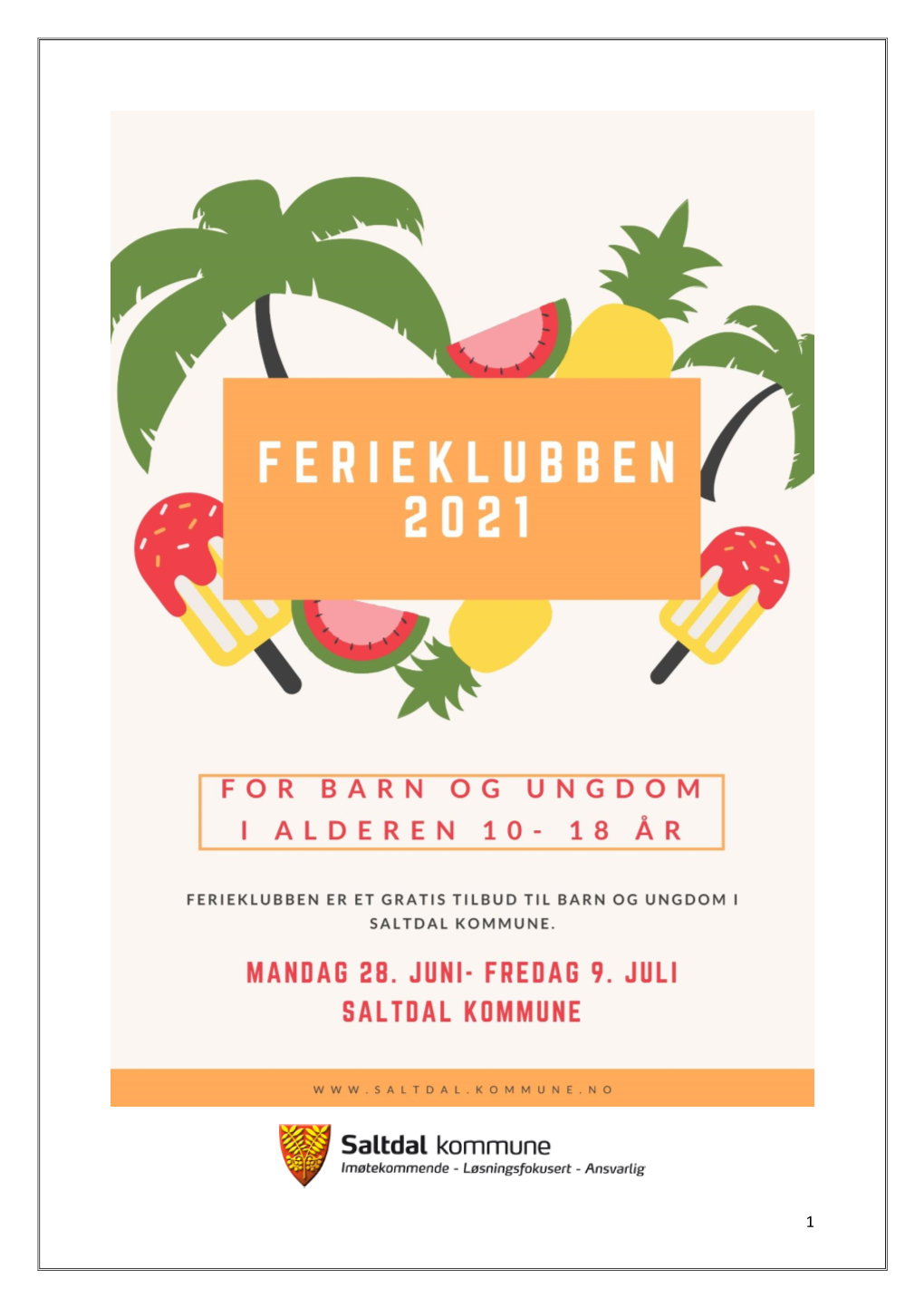 Program Ferieklubben 2021