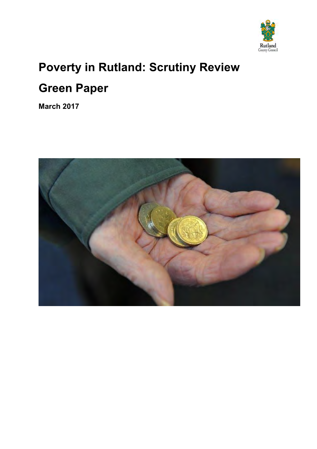 Poverty in Rutland: Scrutiny Review Green Paper