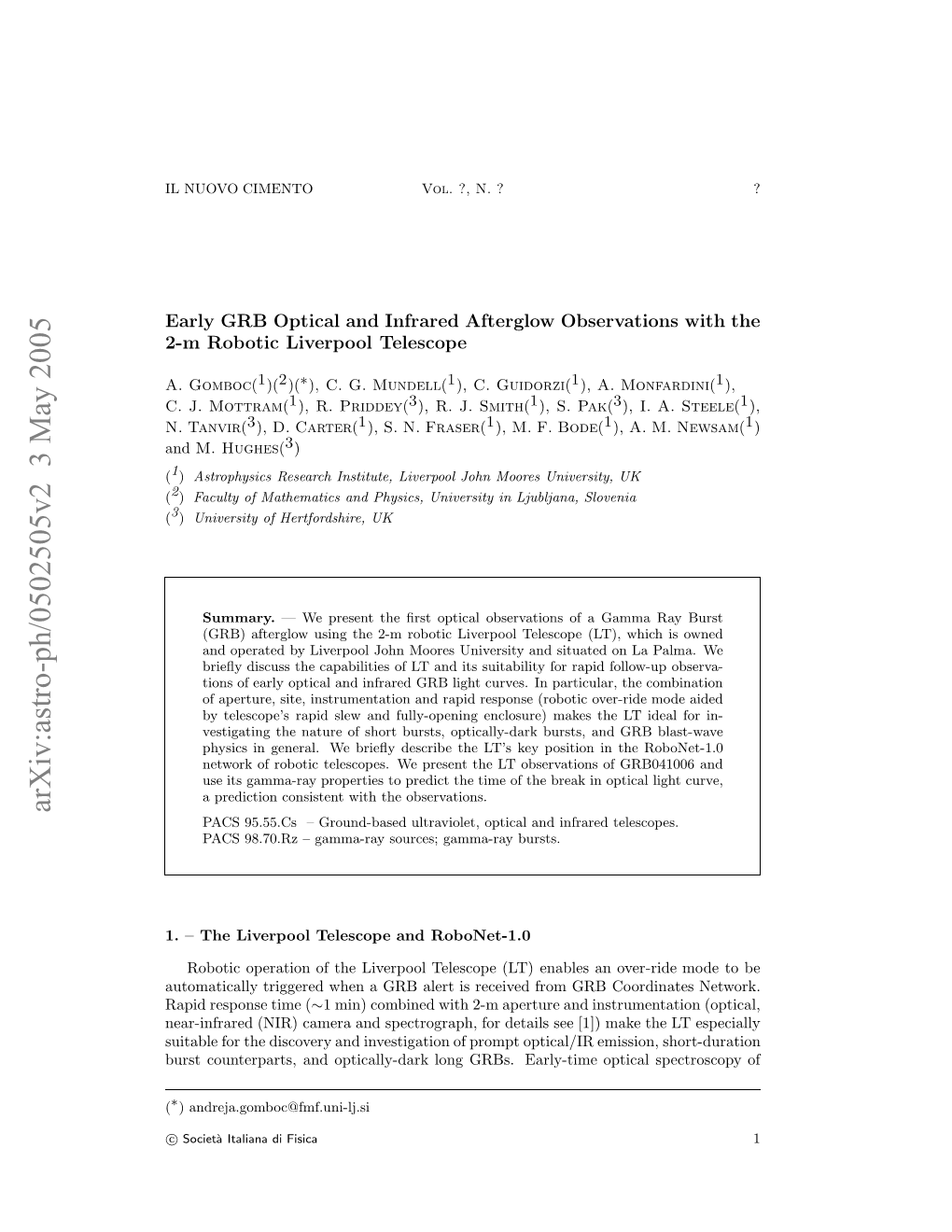 Early GRB Optical and Infrared Afterglow Observations with the 2-M