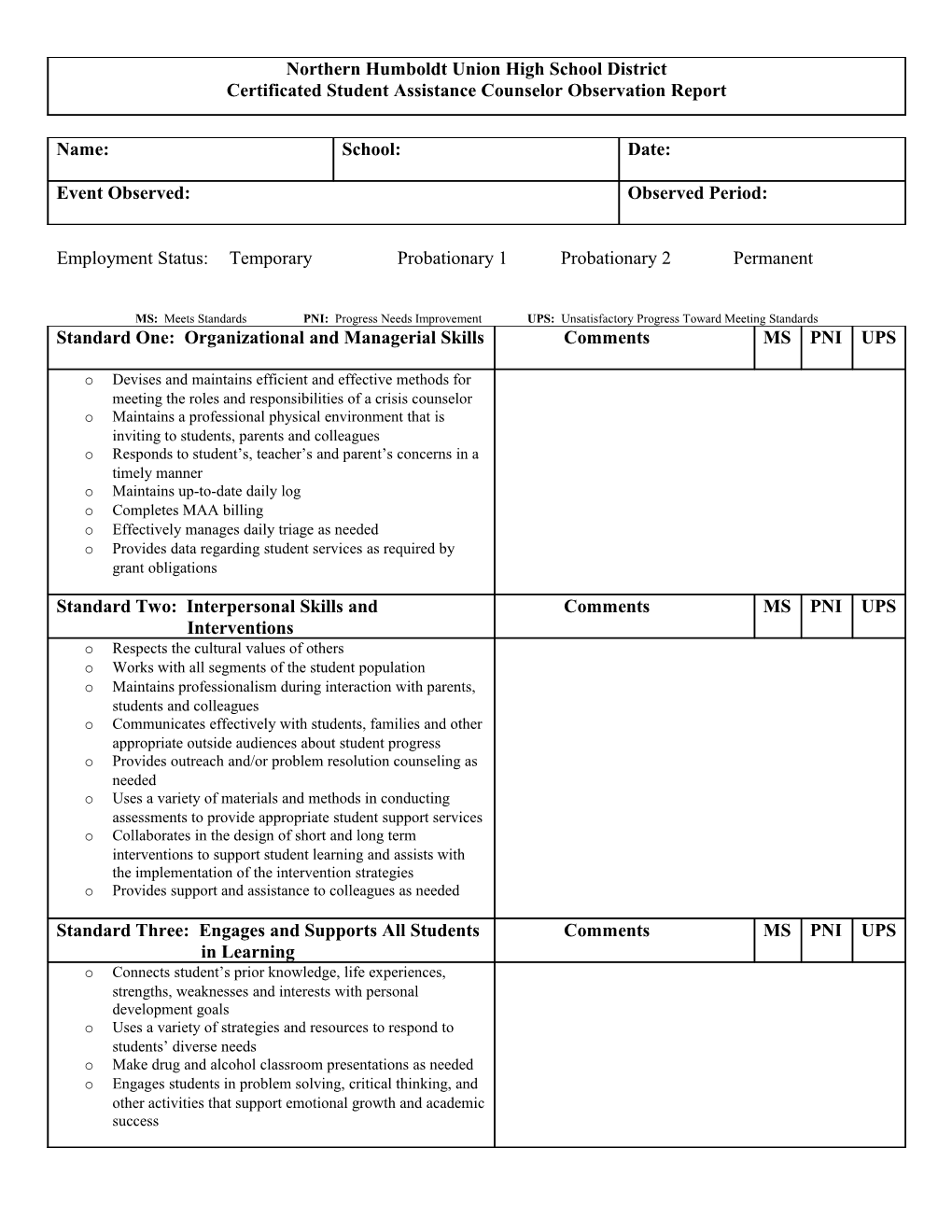 Northern Humboldt Union High School District