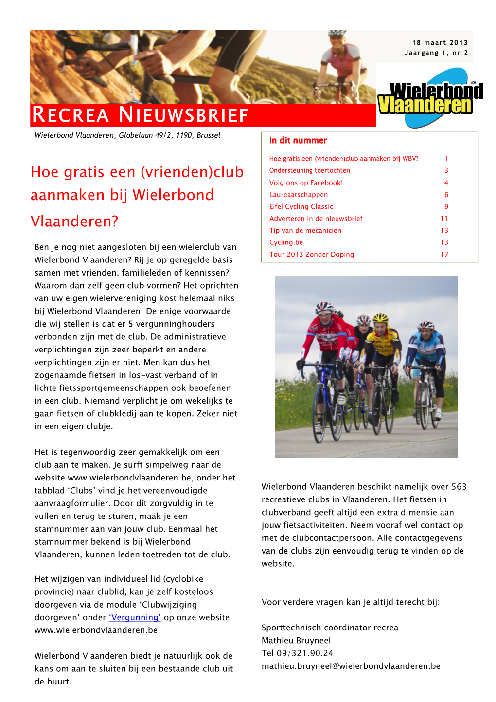 Recrea Nieuwsbrief