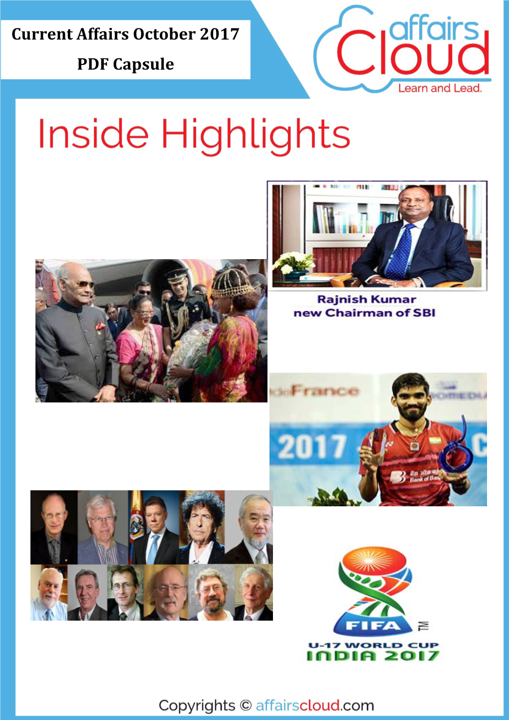 Current Affairs October 2017 PDF Capsule