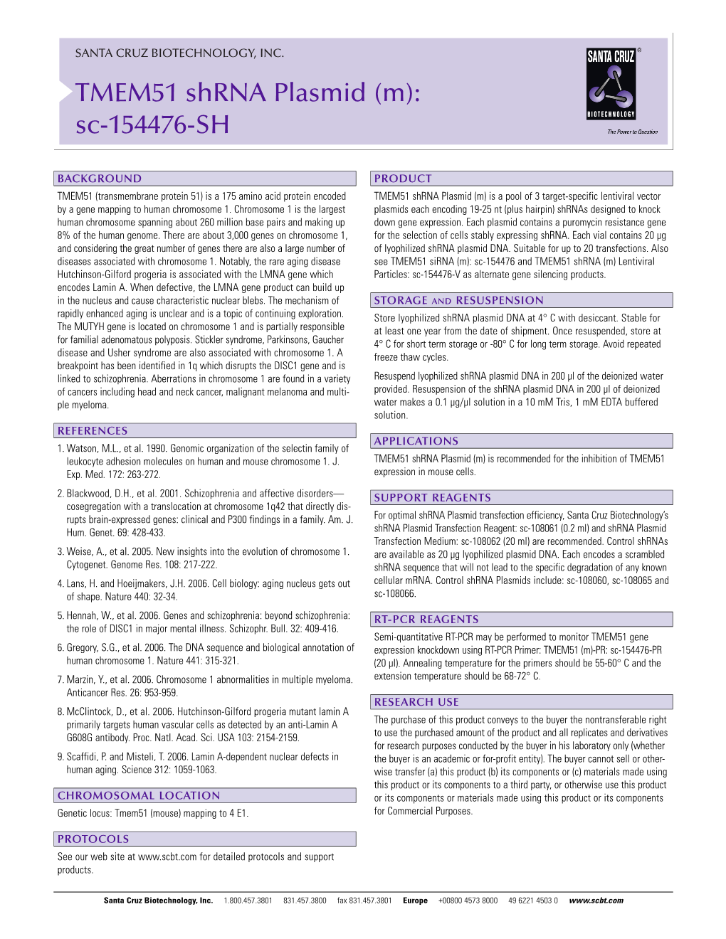 TMEM51 Shrna Plasmid (M): Sc-154476-SH