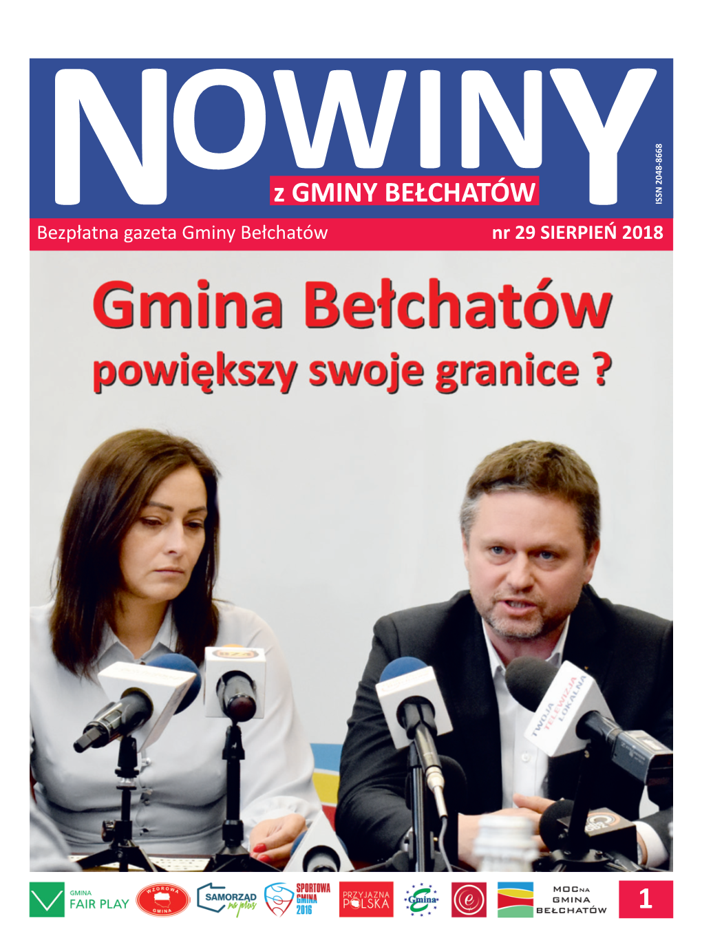 Z GMINY BEŁCHATÓW ISSN 2048-8668 Bezpłatnan Gazeta Gminy Bełchatów Nr 29 SIERPIEŃY 2018
