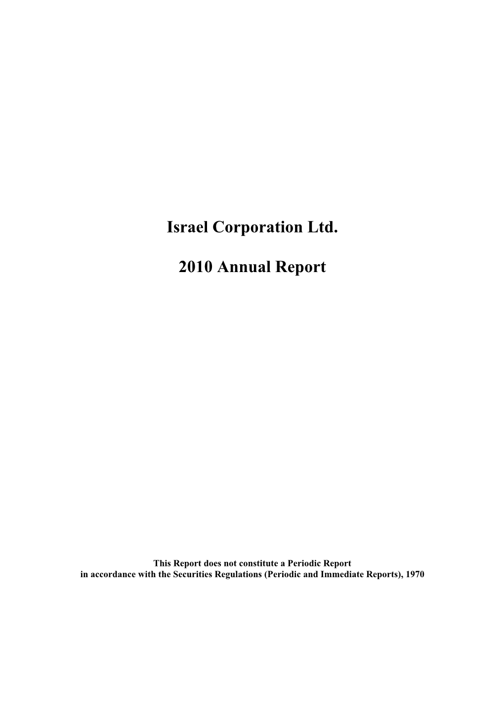 The Israel Corporation Financial Statments Dec 99