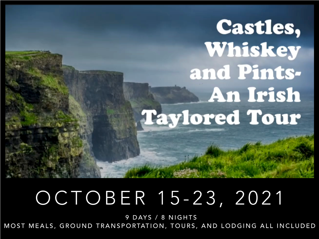 Castles, Whiskey & Pints