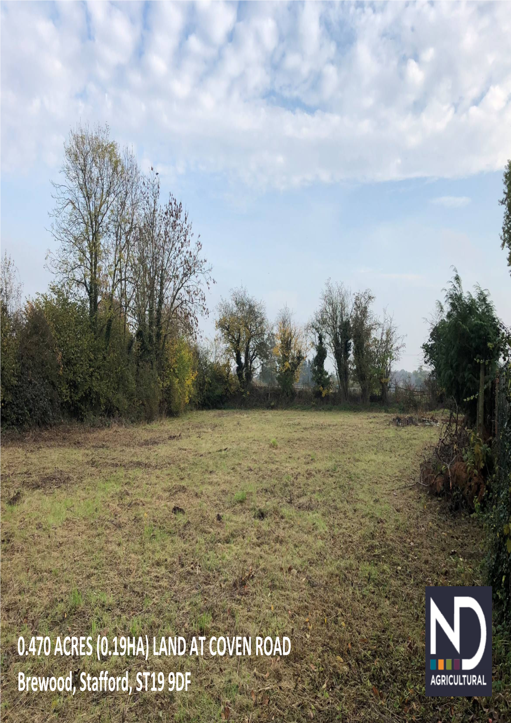 LAND at COVEN ROAD Brewood, Stafford, ST19 9DF